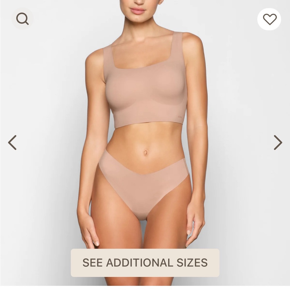 Nwt Skims Bralette Stretch - Clay Color - image 4